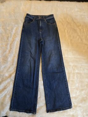 PINK Victoria's Secret Dark Blue Bootcut Jeans